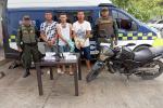 Capturados tres presuntos delincuentes con dos armas de fuego en Turbaco